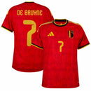 Belgium Home De Bruyne 7 Fan Jersey Shirt 2026 World Cup