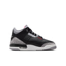 Grade School Air Jordan 3 "Black Cement" BLACK/FIRE RED-CEMENT GREY-SUMMIT WHITE DM0967-010