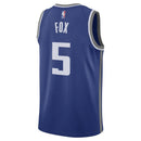 De'Aaron Fox Sacramento Kings Unisex 23/24 NBA Jersey - Blue - City Edition